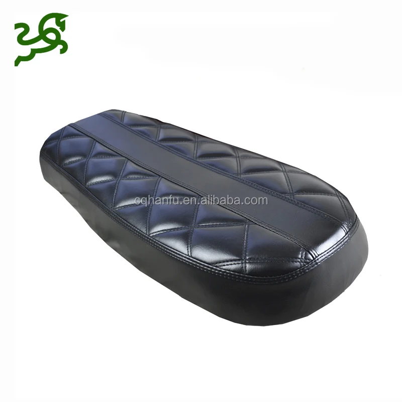 Черный Cafe Racer Seat Brat 53 см квадратный для мотоциклов велосипеды плоский винтажный