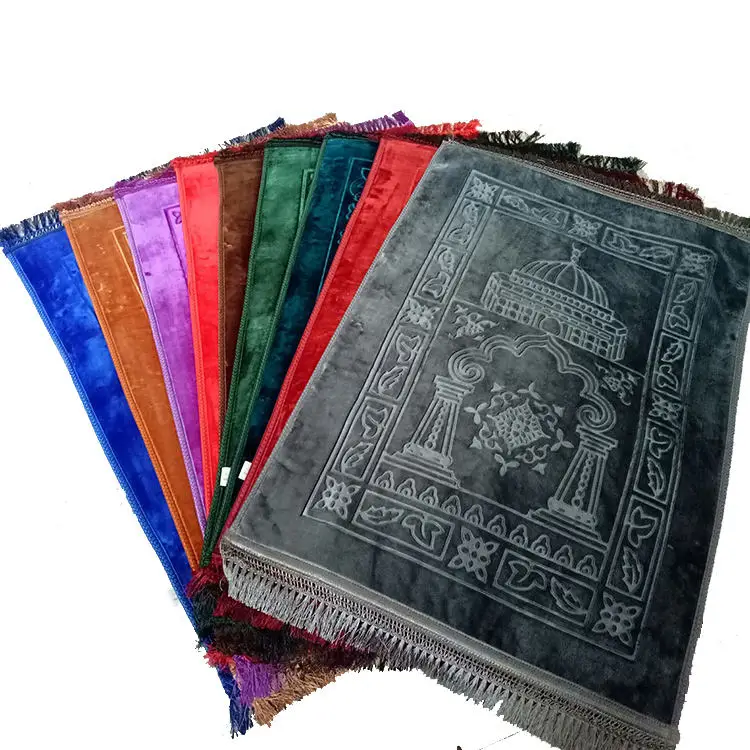 Factory wholesale luxury kids gift set travel padded turkey islam children muslim rug carpet foam prayer mat
