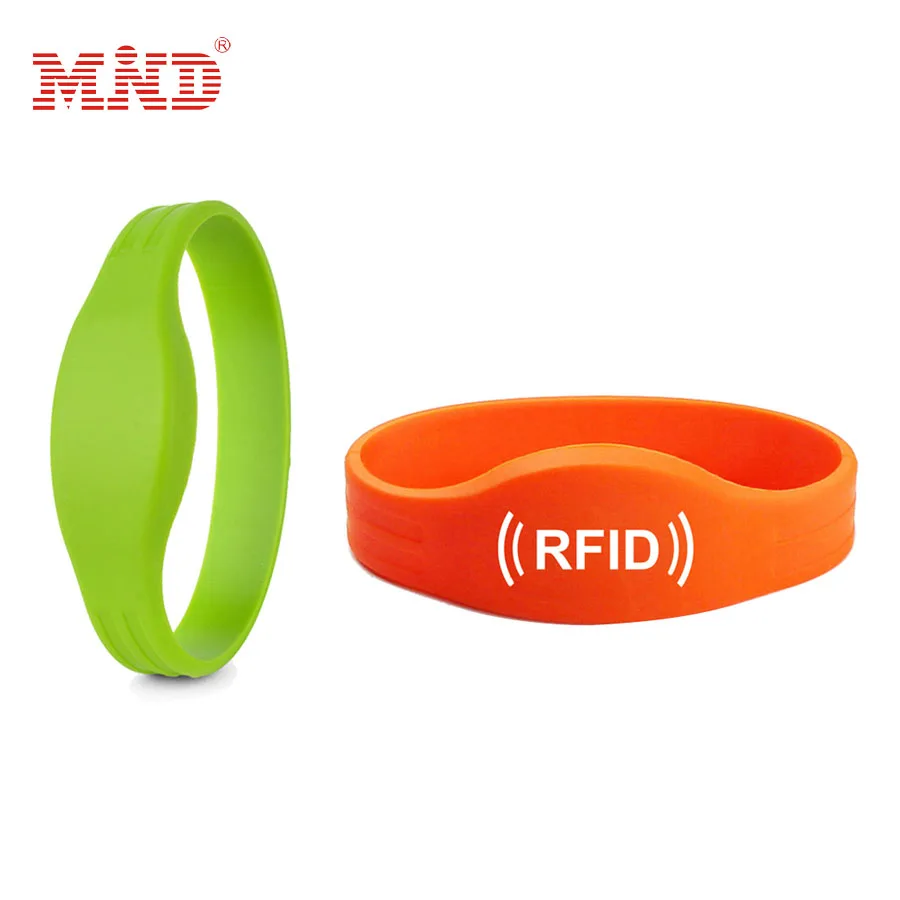 Stock nfc silicone sports wristbands rfid silicone rubber bracelets