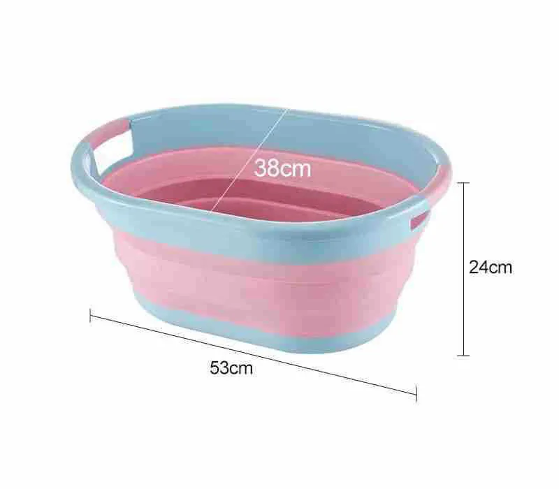 Manufacturer Firect Folding Wash Basin Children Bathtub Oversize Floor-Cleaning Basket Plastic Basin Wash Basin