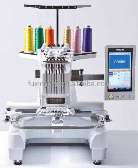 High Speed Computerized Single head brother embroidery machine PR655 for clothes shoes industrial embroidery machine