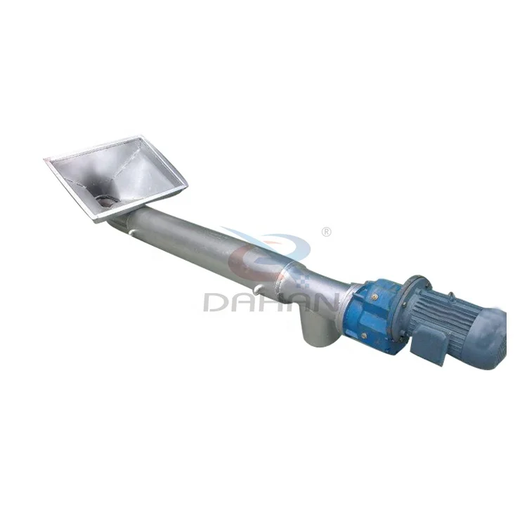 High Flexible Lime-Ash U Type Inclined Shafted Worm Manure Screw Conveyor Machine Price