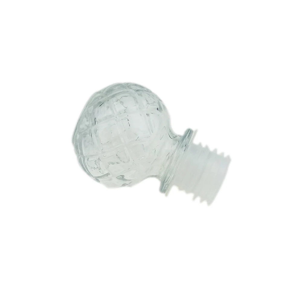 Round  glass decanter for liquor with glass stopper lid for wine whiskey