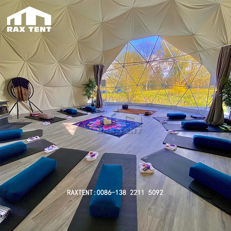 RAXTENT 9M Yoga Dome Outdoor Geodesic Dome Tent for  Fitness Exercise Society