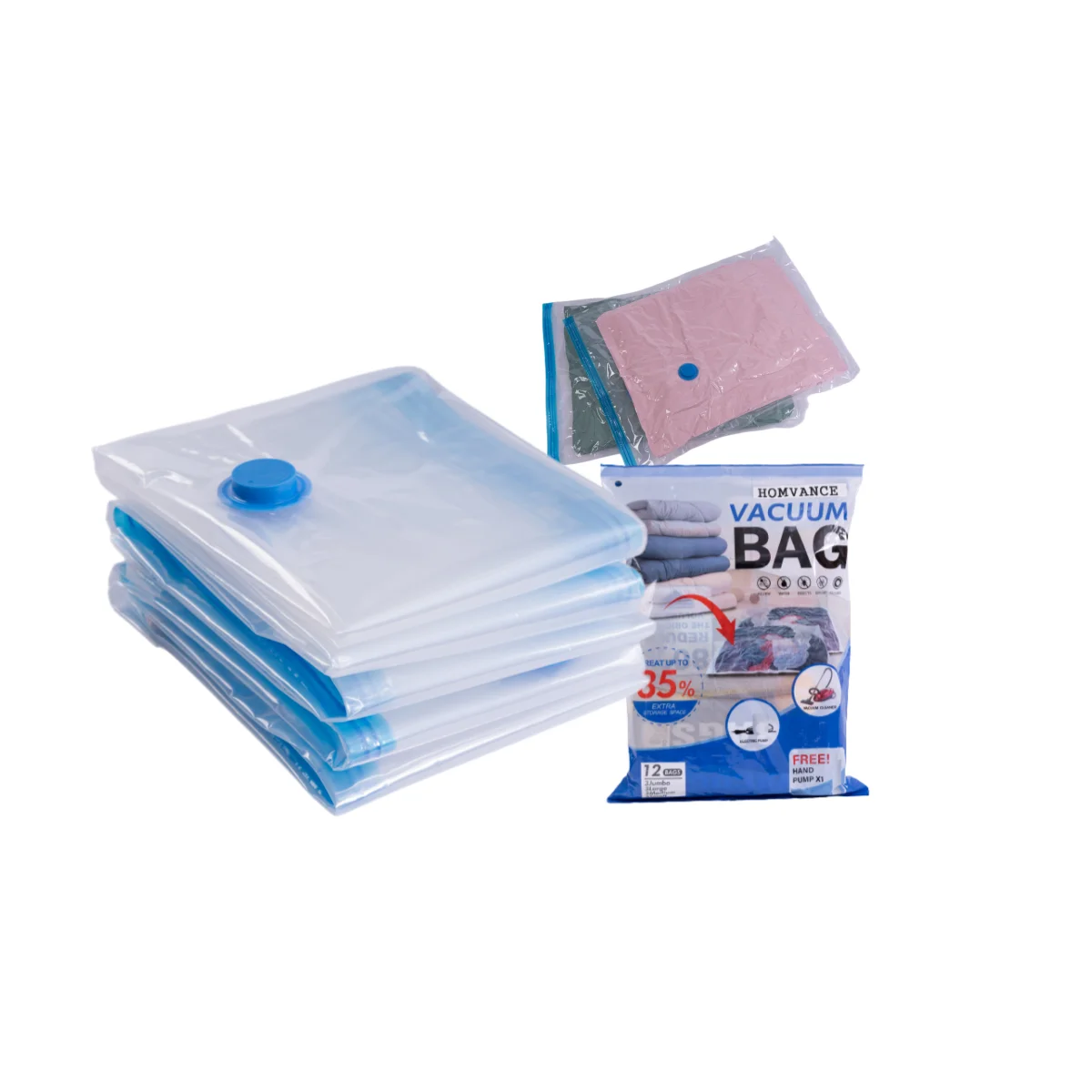 High quality Valve For Travel Clothes Vacuum Bag Set Space Saver Vacuum Storage Bags With Pump