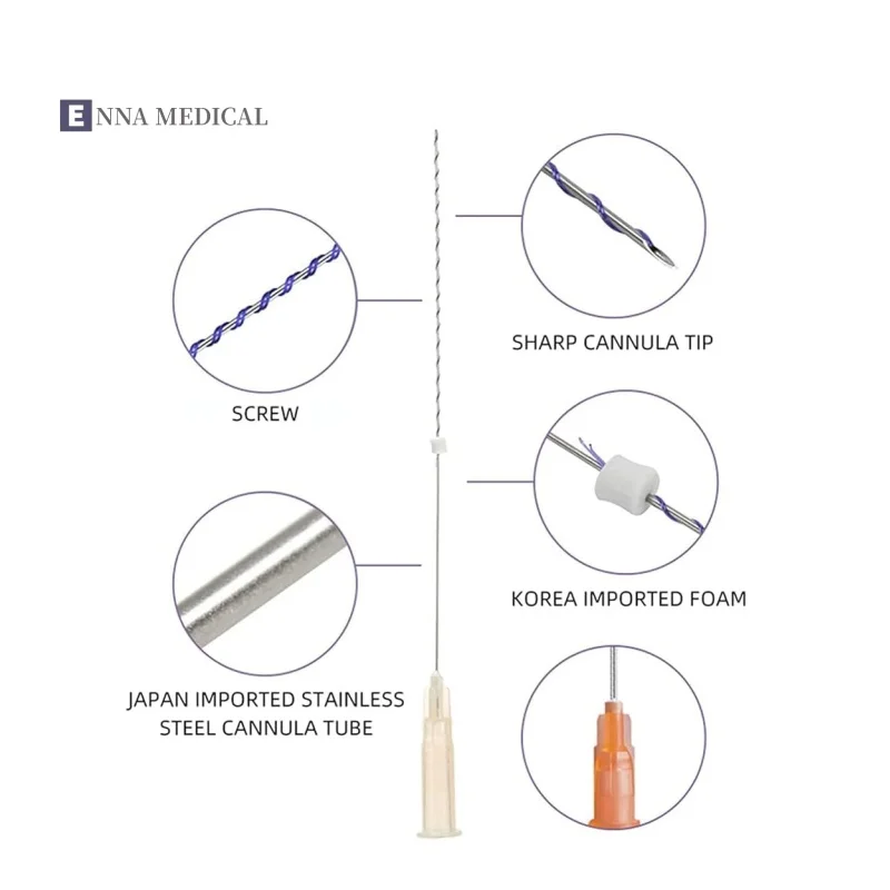 ENNA pdo-thread Cog 3d 4d 6d deep lift korea fio hilo pdo molding 19x 100 mm pcl threads minerva nose mesh pdo thread