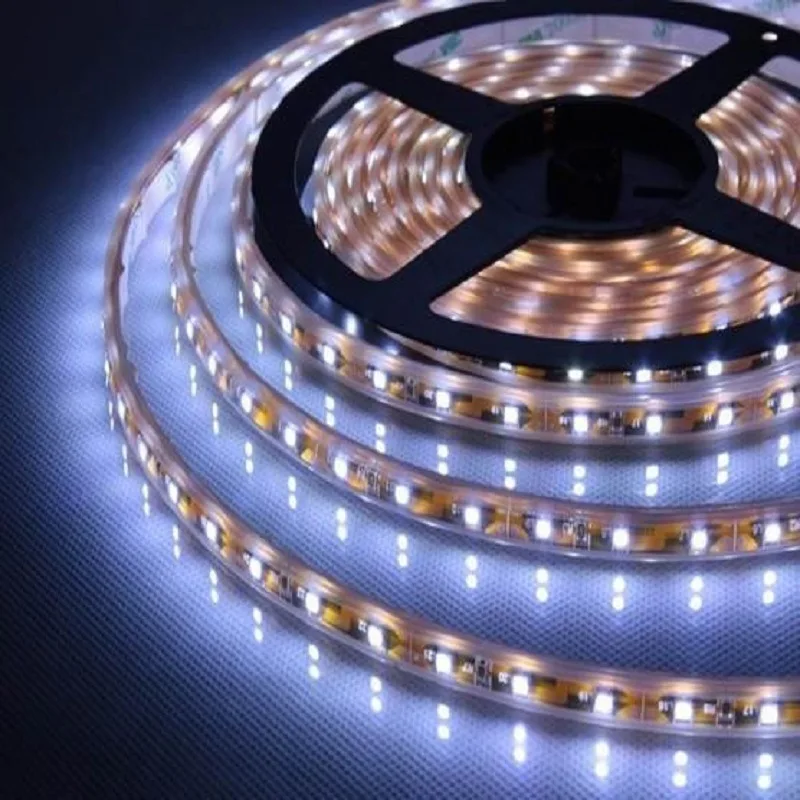 Цветная (RGB) Светодиодная лента 5050 5730 2835 Водонепроницаемый 5M 120Led/M светодиодные полосы света 220