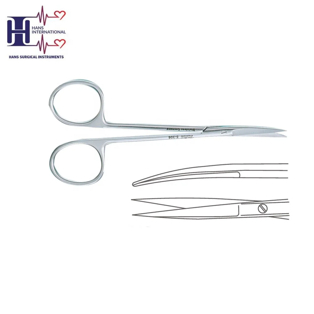 Iris Scissor Curved Premium Quality German  Microsurgery Instruments