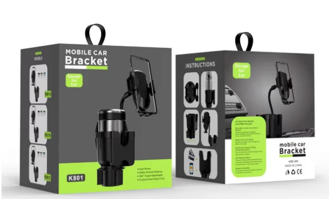 3 in 1 Adjustable Long Gooseneck Design Drink Expander Car Cup Holder Phone Mount For Cell Phone