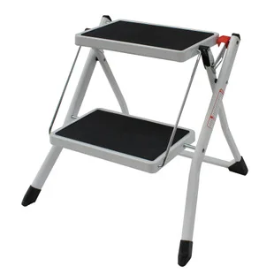 Two-step ladder folding step stool