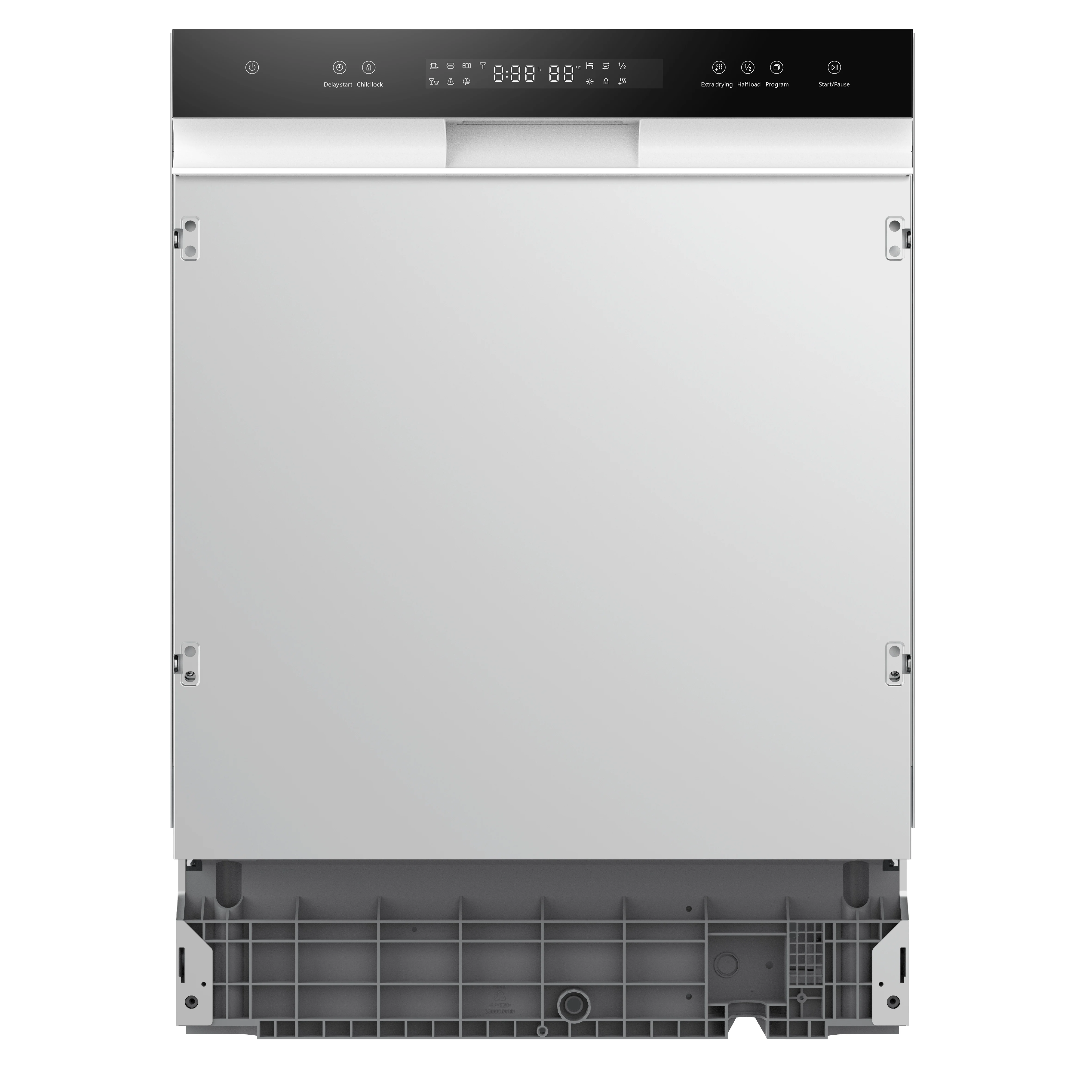 60cm EU Fully Built-in Dishwasher 12 Setting Dish Washer Machine  Kitchen Portable Dish Washing Machine