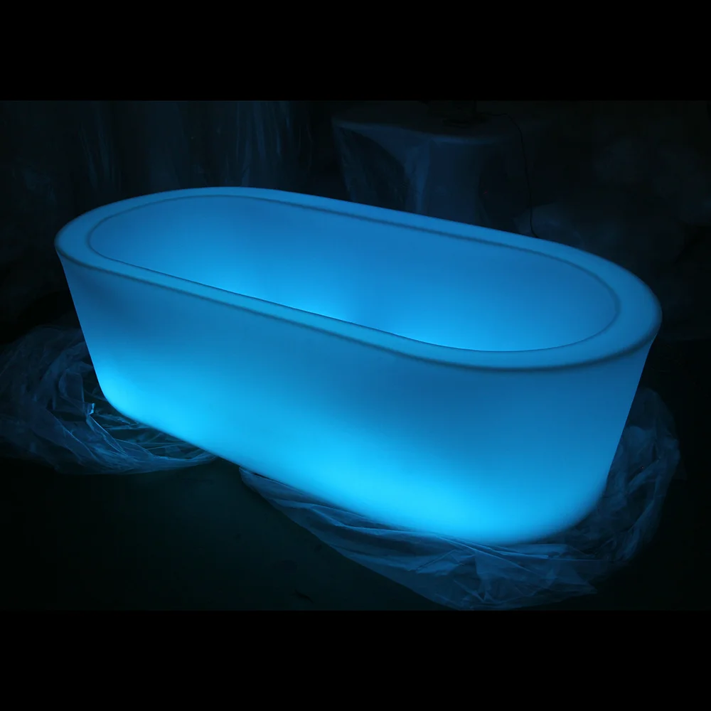 New Product portable rgb colors changing led light waterproof hot tub spa bar plastic illuminated hot tub led