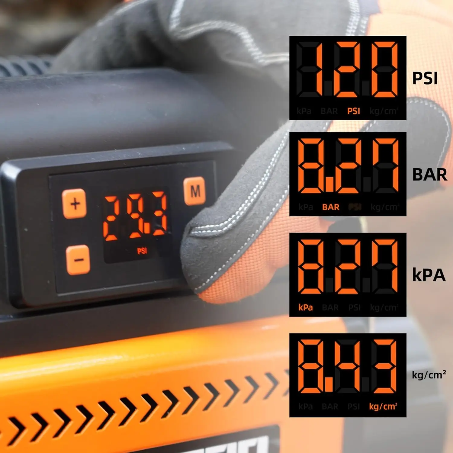 150PSI Air Pump Inflator w/LCD Control Panel car air compressor tire inflator portable electric air compressor for Overland