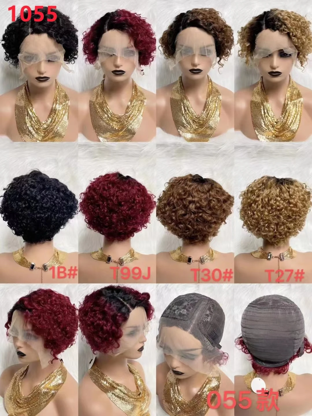 13x1 Part Lace Wigs For Black Women Brazilian Virgin Hair Cheap Human Hair Wig Pixie Cut Wig