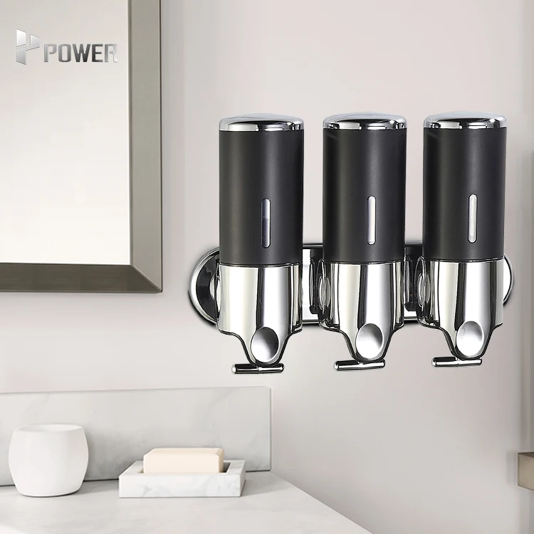 500ml Wall Mounted Hotel Shampoo And Conditioner Manual Liquid Soap Dispenser