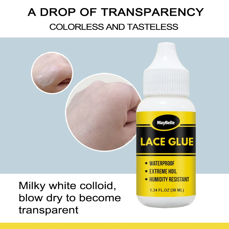 38ml Fruit Scent Strong Hold Glue for Wigs and Hair Systems Lace Waterproof Wig Melting Spray