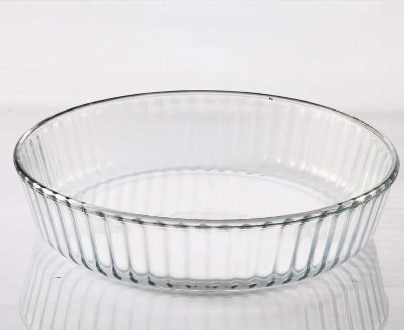 Micro Plate Baking Try Cake Pan Glass Bakeware Borosilicate glass bakeware borosilicate