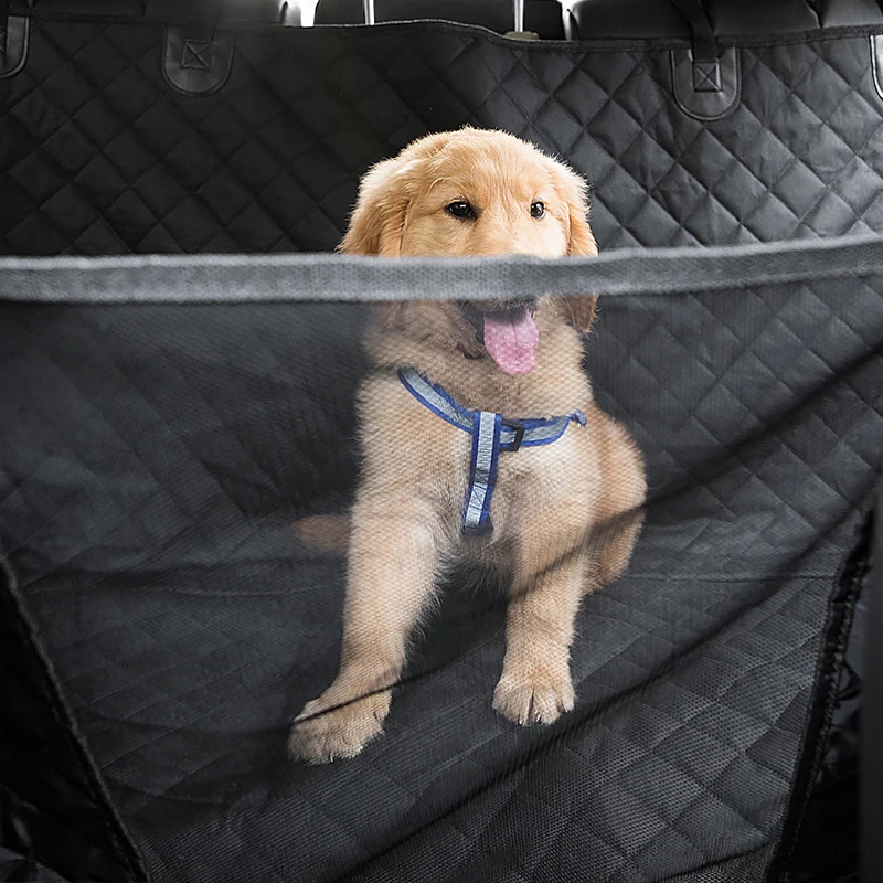 Luxury Wholesale Dog Car Seat Protector Covers Waterproof Pet Car Seat Cover With Mesh Window