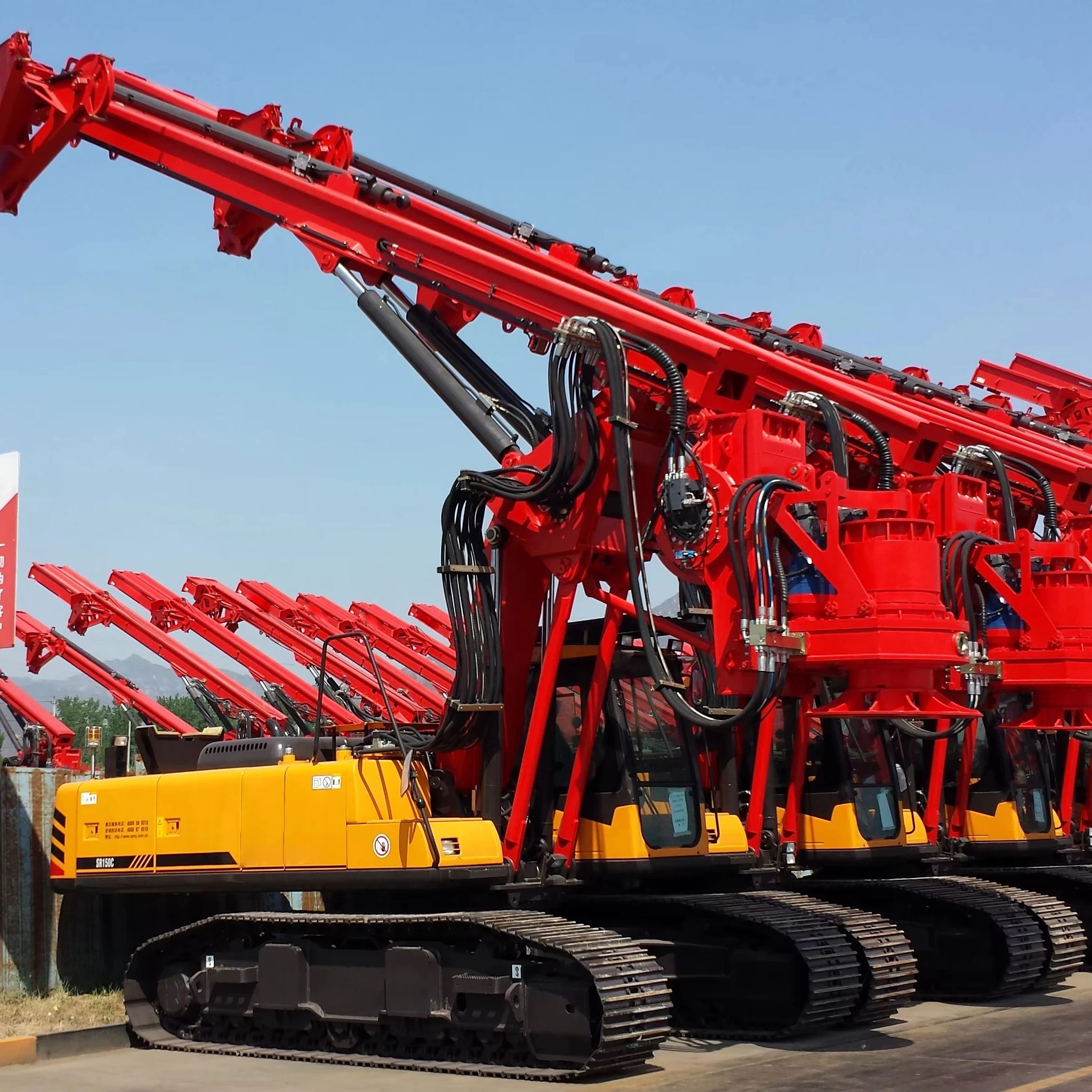 Pile Diameter 1800mm Hydraulic Pile Rotary Drilling Rig SR215-C10