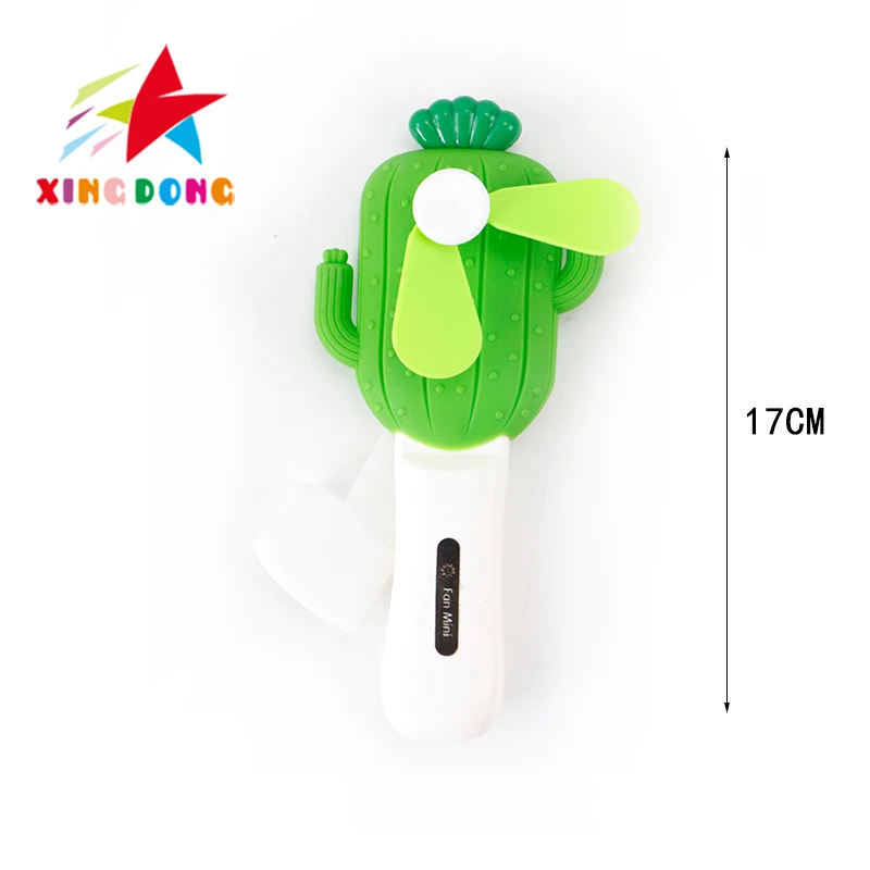 Cute cartoon  hand press fan folding blades handheld portable air cooler refresh manual fan candy toys for kids