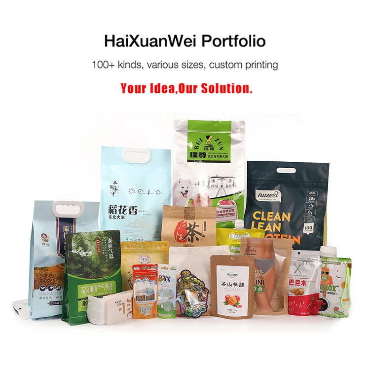 Custom Design Printed Fishing Lure Sachet 2.5kg 5kg Plastic Pet Feed Package Vegan Food Bottom Zipper Pouch LDPE