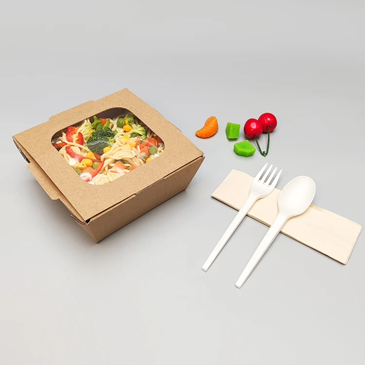 Wholesale Plastic Cutlery Sets Fork Disposable Compostable PLA plastic forks spoons and knives