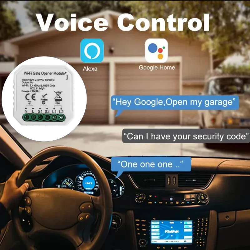 Wireless control Smart Zigbee Garage Door Open Module