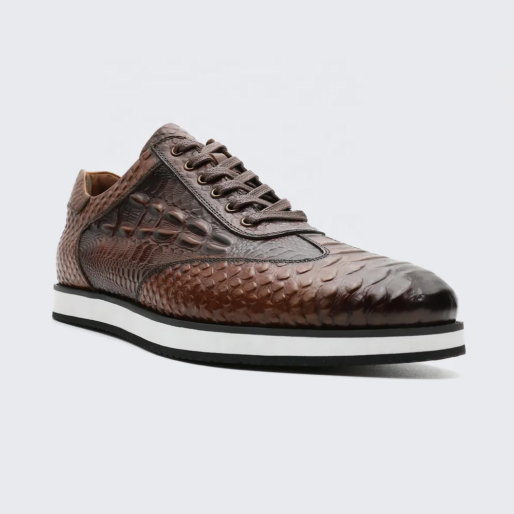 LANCI OEM Sneaker Manufacturer Mens Leather Shoes Customized Casual Designed Sneaker Factory