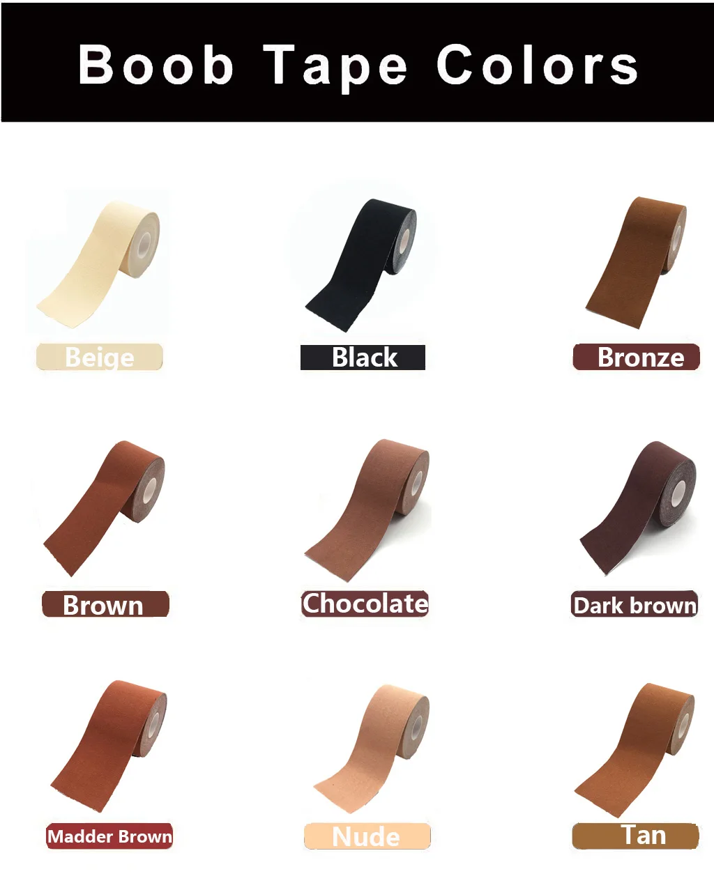 Manufacture Provide Hot Selling Customized Skins Boobs Breast Body Tape Lifting Push Up Tape for Bra Underwear