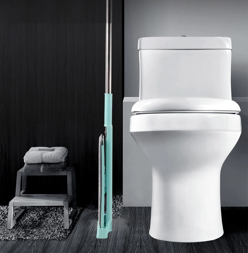 Microfibre Flat Mop Refill Floor Cleaning Flat Mop Handle Wet and Dry Use Household Wash Free Flat Mop