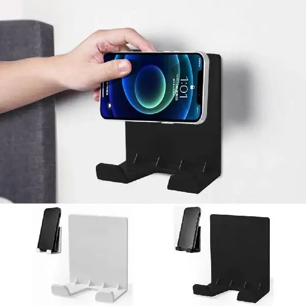 New high quality portable compact self-adhesive wall plastic lazy mobile phone holder