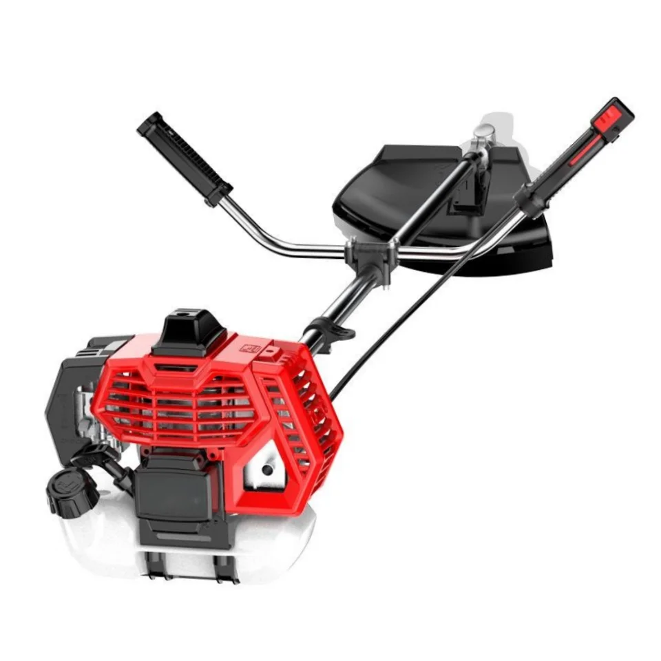 Side-mounted Lawn Mower Gasoline 2-Stroke Brush Cutter Machine Garden Tool Petrol Grass Lawn Mower