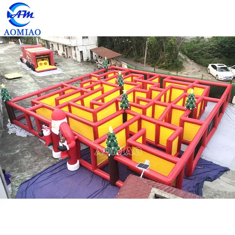 interactive games inflatable maze haunted for kids and adults labyrinth outdoor playground