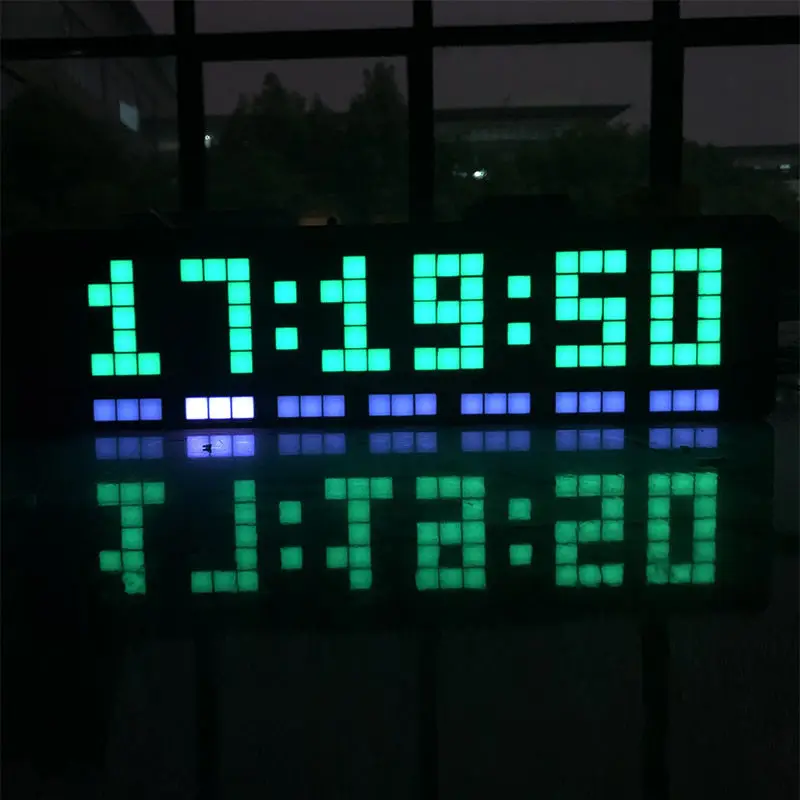 YIZHI Retro Awtrix Pro Alarm Clock Creative Personality LED Display Pixel Display  Home Desk Decor Smart Pixel Clock