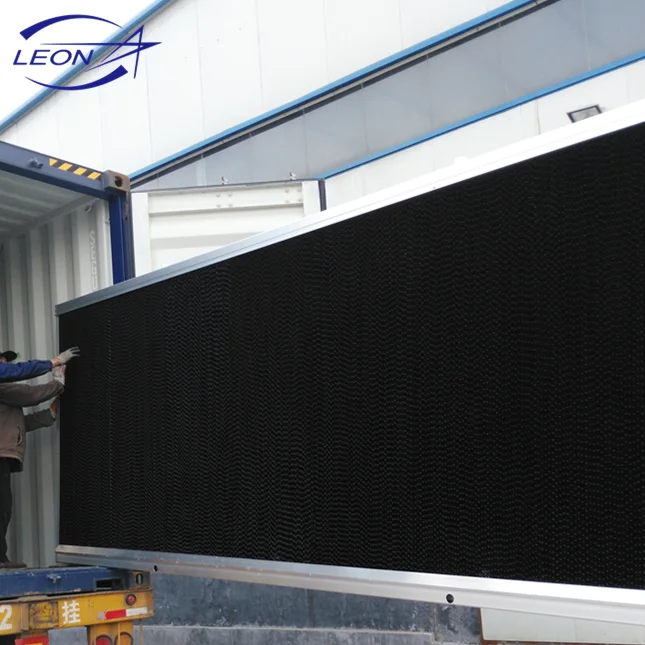 evaporative cooling pad for poultry farm