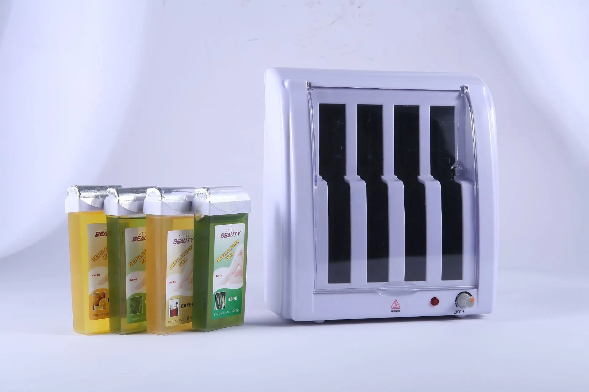 100 мл * 4 рулон подогревателя воска для салона красоты нагревательные мягкие восковые картриджи депиляции YM-8325 нагревателя