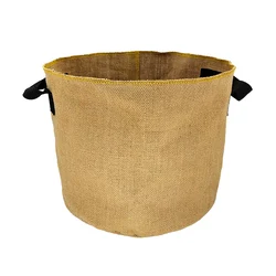 Perfectbio wholesale  Eco-friendly 1/5/7/10/ gallon burlap planter bag jute felt grow bag for garden home farms  flower