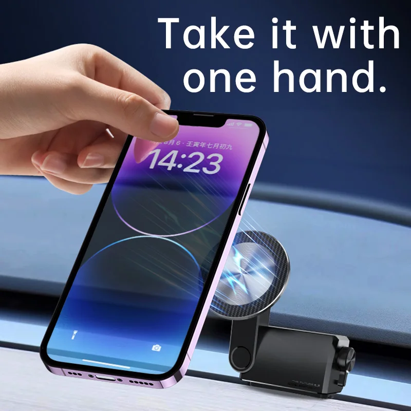 Magnetic Car Mobile Phone Holder Phone Bracket Air Outlet Bracket Magnetic Car Phone Stand For Tesla New Energy Vehicles