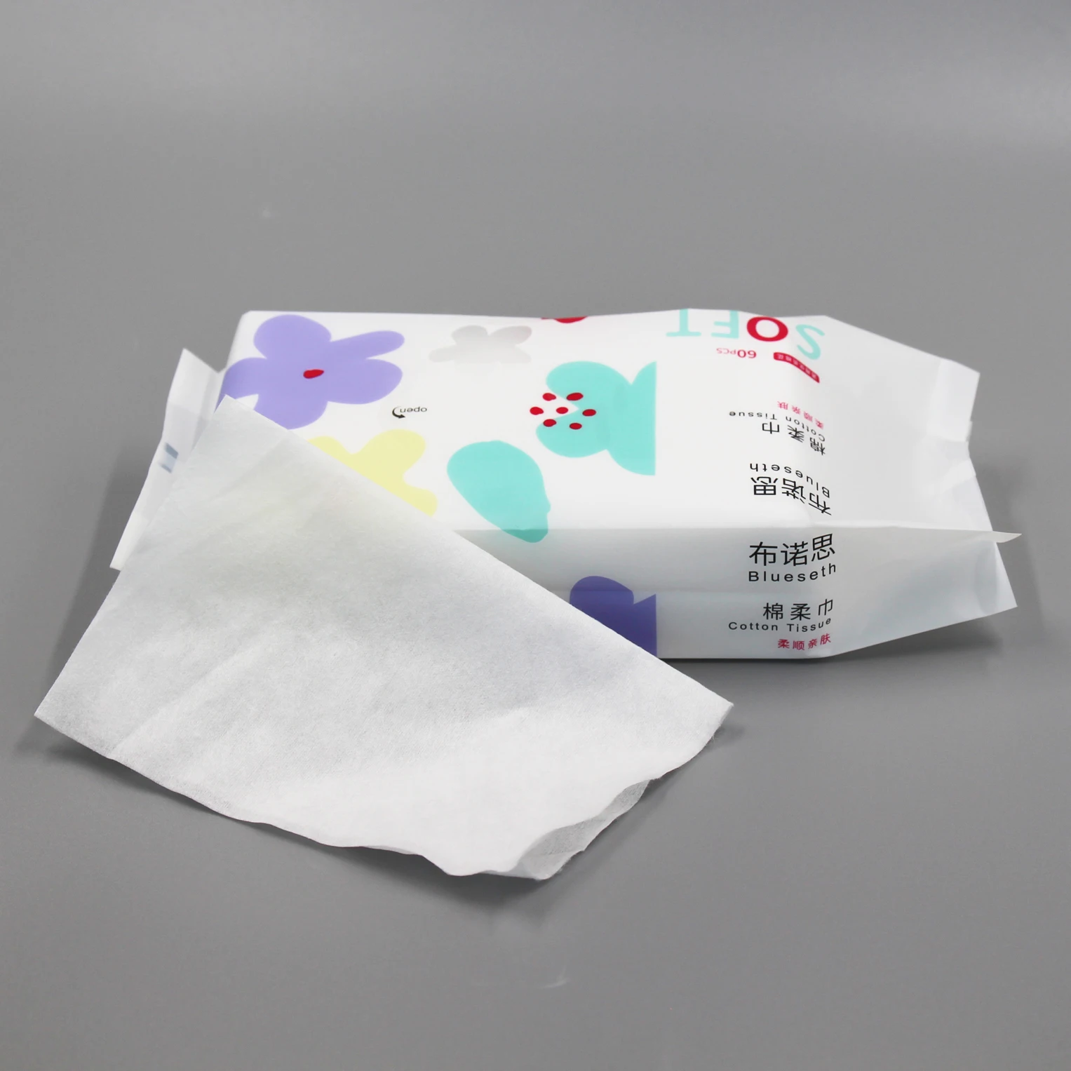 BCS 100% cotton make up remover wholesale disposable cotton face towels