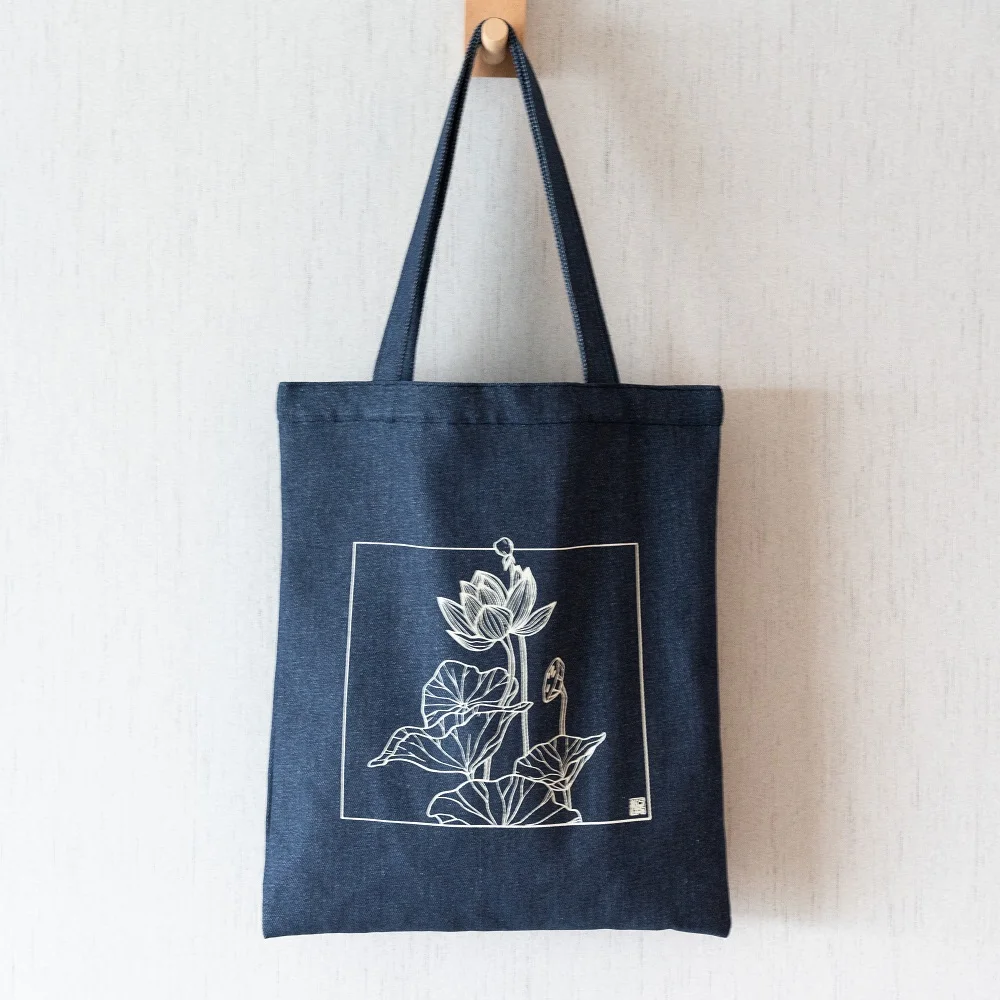 Custom Logo Factory Wholesale New Design Denim Cotton Canvas Bag Single Shoulder Bag Large Capacity Tote Shopping Bag