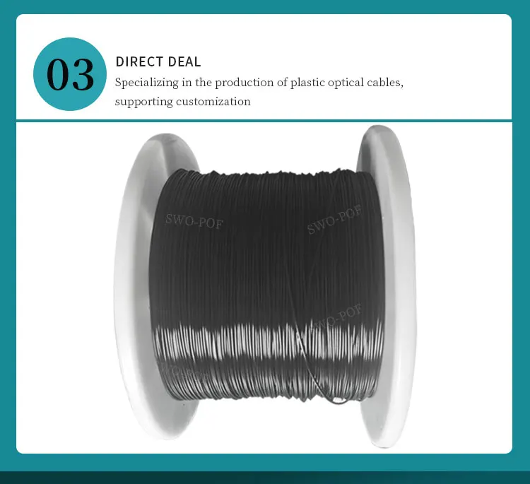 High quality 0.75mm outdoor communication cable customized length fiber optic cable