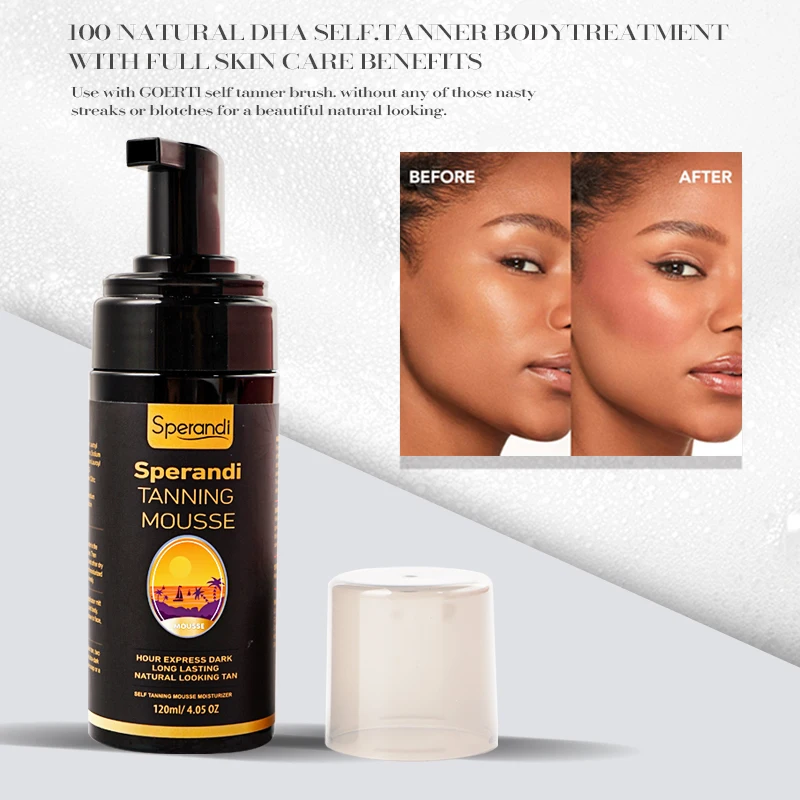 Tanning Products Manufacturer Organic Vegan Body Tan Mousse Paraben Free Private Label Scented Ultra Dark Self Tanning Mousse
