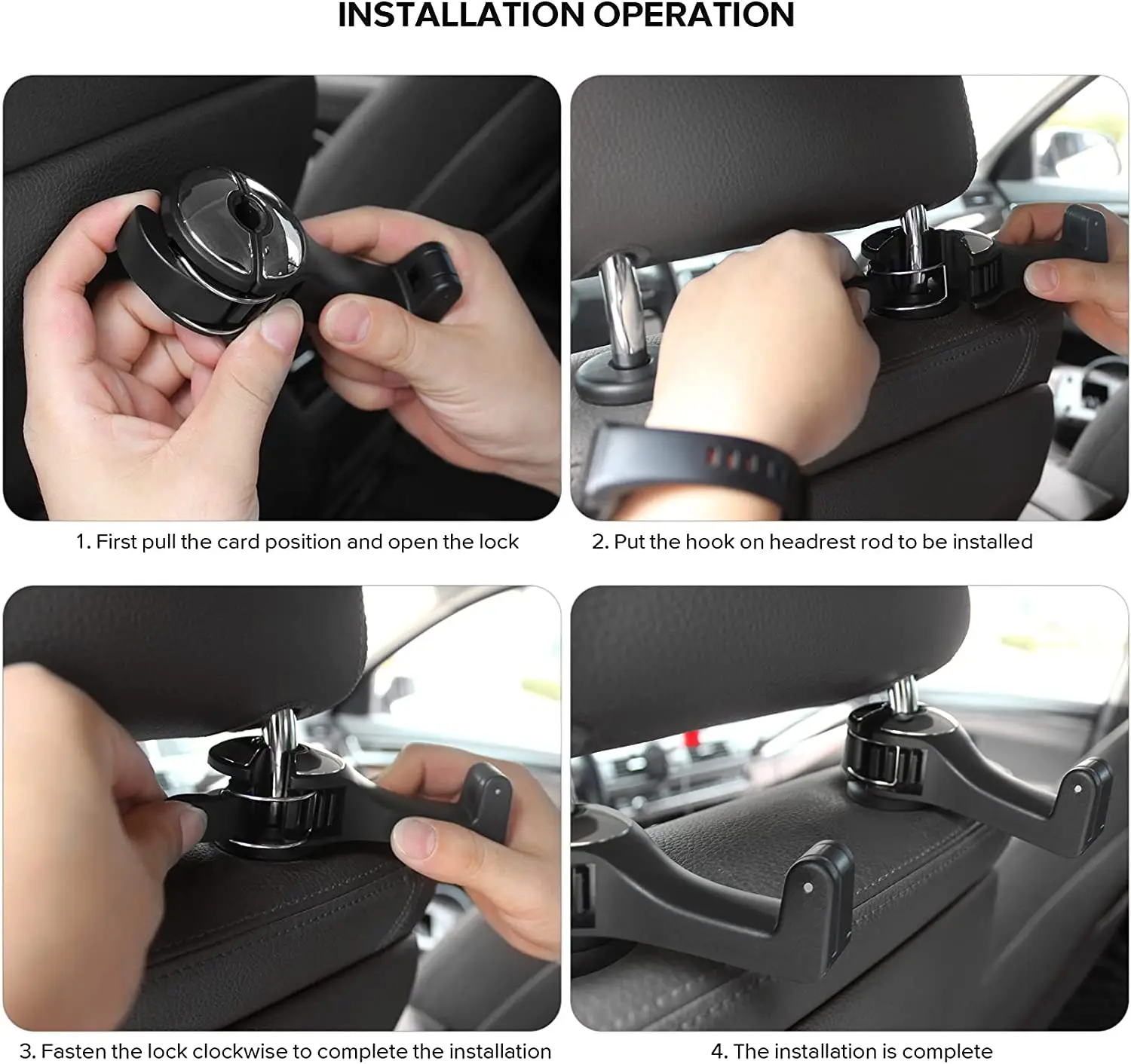 Крючки на подголовник автомобиля для кошелька и сумки с подставкой для телефона, крючок-держатель на заднее сиденье для подвешивания бутылки с водой