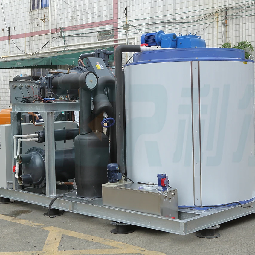 Ice Making Machine Seafood Processing Cooling Solution Flake Ice System CE, ISO