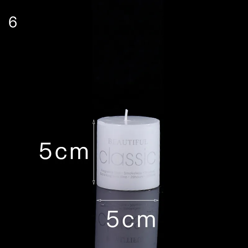 Wholesale Nordic Style Classic White Natural Color Candle Smokeless Home Scented Candle Large Cylindrical Candles