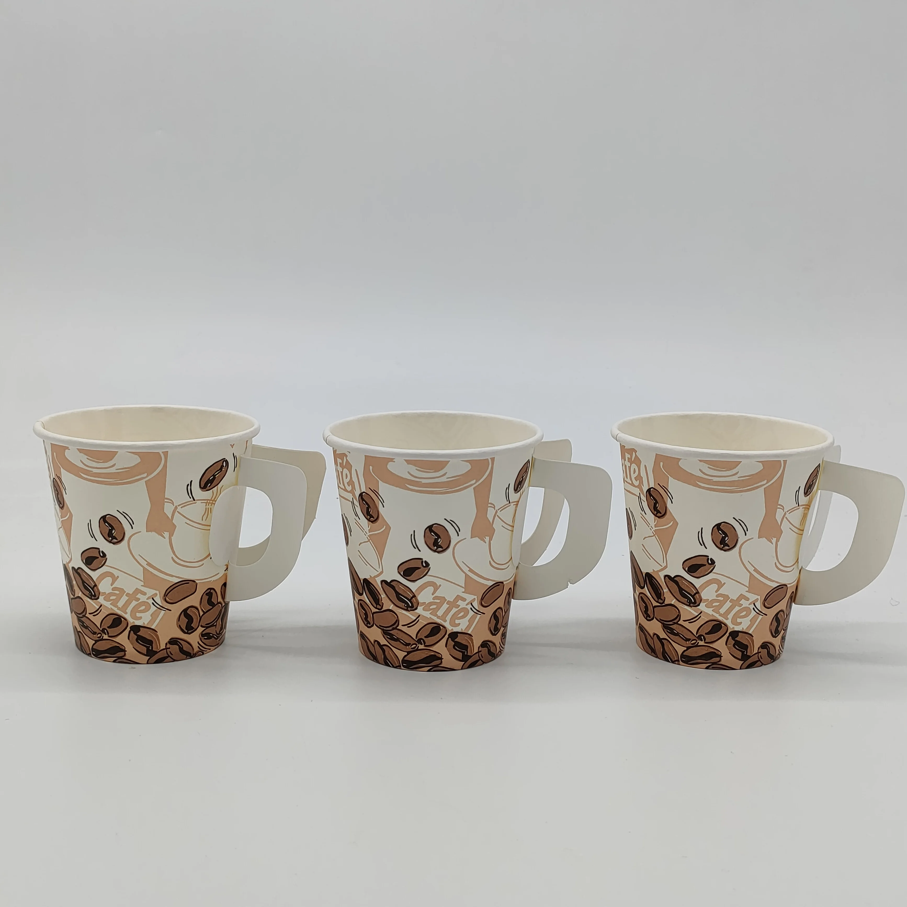 Corrugated Vasos Desechables Coffee Carrier Hot Selling Kraft Paper Coffee Cup Printed Paper Cup With Lid