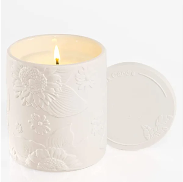 Factory Direct Sales Classical White Luxury Aromatherapy Candles Household Lids Ceramic Scented Candle