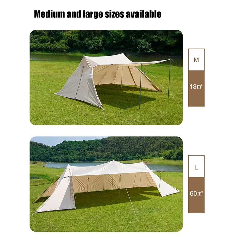 Multifunctional Lightweight Hammock Tarp Tent Camping Rain Fly Shelter Large Waterproof Camping Tarp Awning Tent