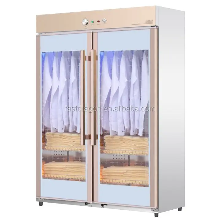 Коммерческий шкаф для дезинфекции с ультрафиолетовым светом с двумя дверцами, шкаф для дезинфекции полотенец для салона красоты с ультрафиолетовым озоном