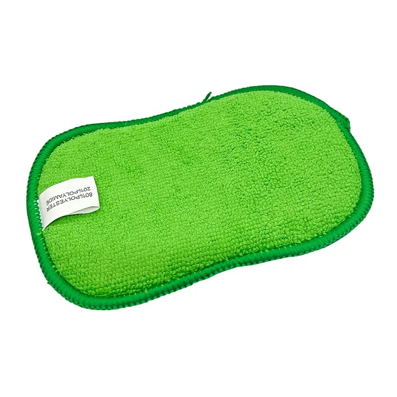 Scrubber sponge reusable kitchen sponge set wipes